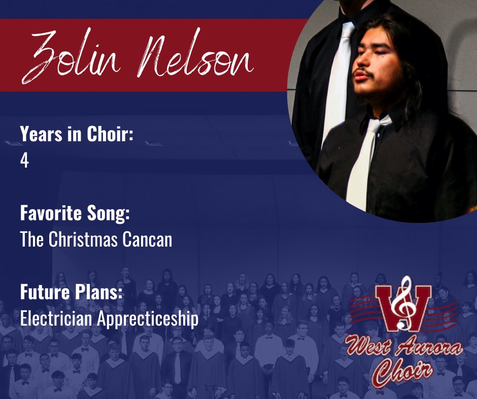 Today’s senior spotlights are Guadalupe Martinez, Malique McGhee, Jose Mendoza, and Zolin Nelson. Congratulations and thanks for your dedication to WA Choir! #wachoirfam #classof2020