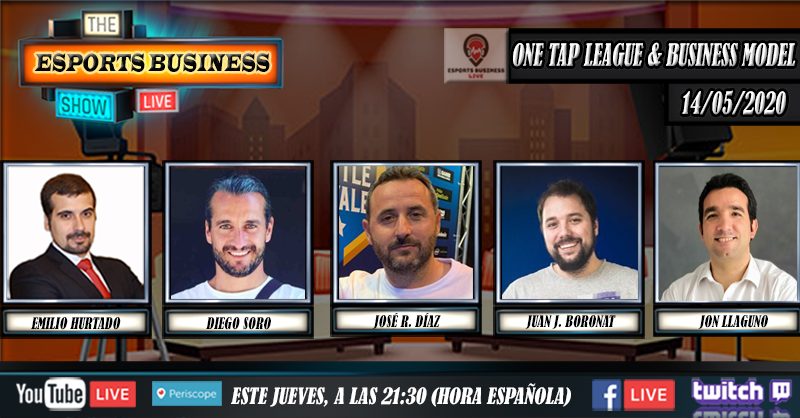 TGamingBizz's tweet photo. ¡Llega el 6º episodio de #EBLive📺!

Este jueves, a las 21:30, estaremos con @EmilioHurtadoLP y @jonllaguno hablando sobre la "@OneTapLeague &amp; Business Model" con @JoseGiants, CEO en @GiantsGaming; @Supersoro, CEO en @CreamRealBetis; y @GuEjOs, CEO en @CABALesports. https://t.co/zLwBfe27GI