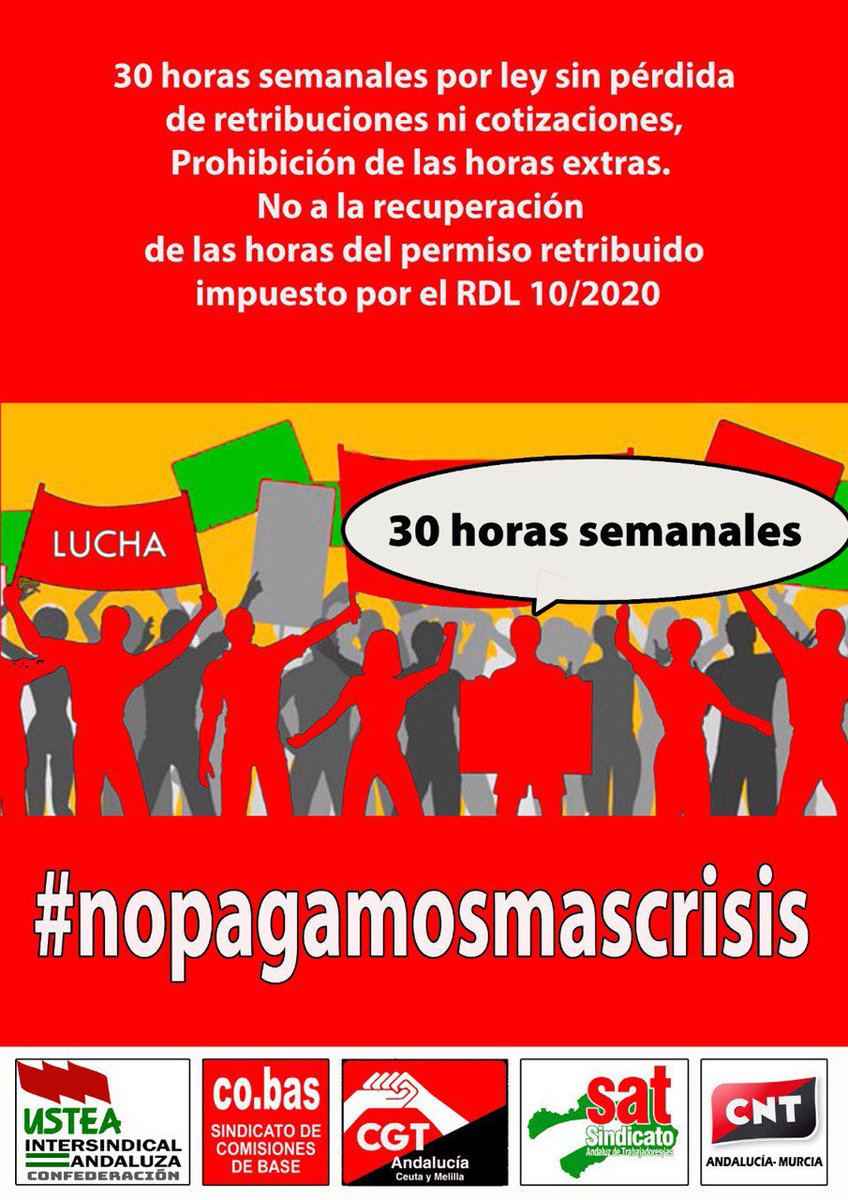 #nopagamosmascrisis #30hsemanales #porley <a href="/rojoynegrotv/">Rojo y Negro TV</a> <a href="/cgtcorreosmlg/">cgt correos malaga</a>