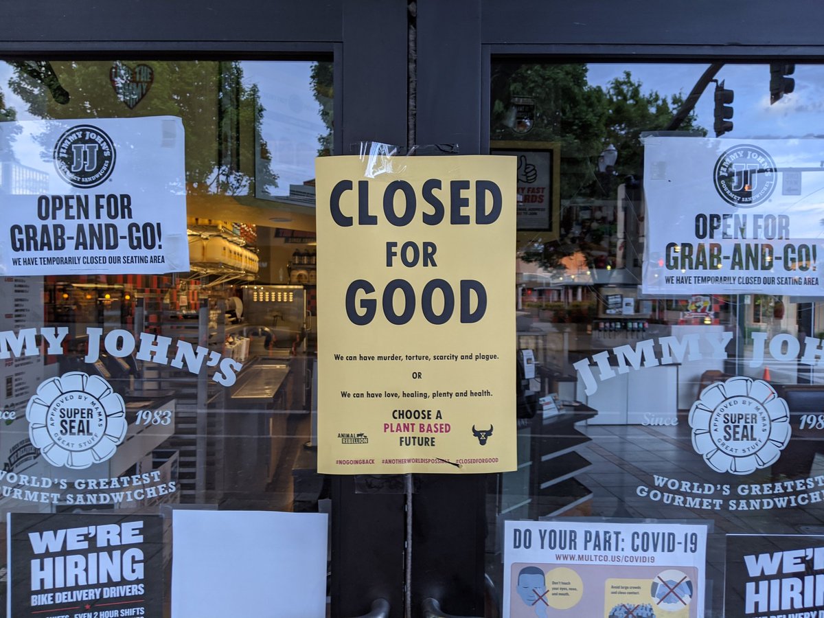 XRVegans's tweet photo. There's #NoGoingBack. Portland is ready. #AnotherWorldIsPossible. It's time these places #ClosedForGood. @RebelsAnimal https://t.co/2ZengnbSoD