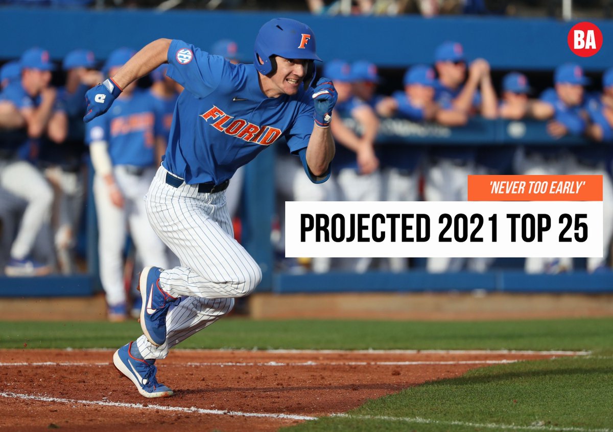 Florida was 16-1 and ranked No. 1 overall when the 2020 season ended. 

Our first prediction for what the 2021 Top 25 could look like still has the Gators in first 😎 

They currently have 11 committed players in our BA 500, too. 

buff.ly/2DaCNTm