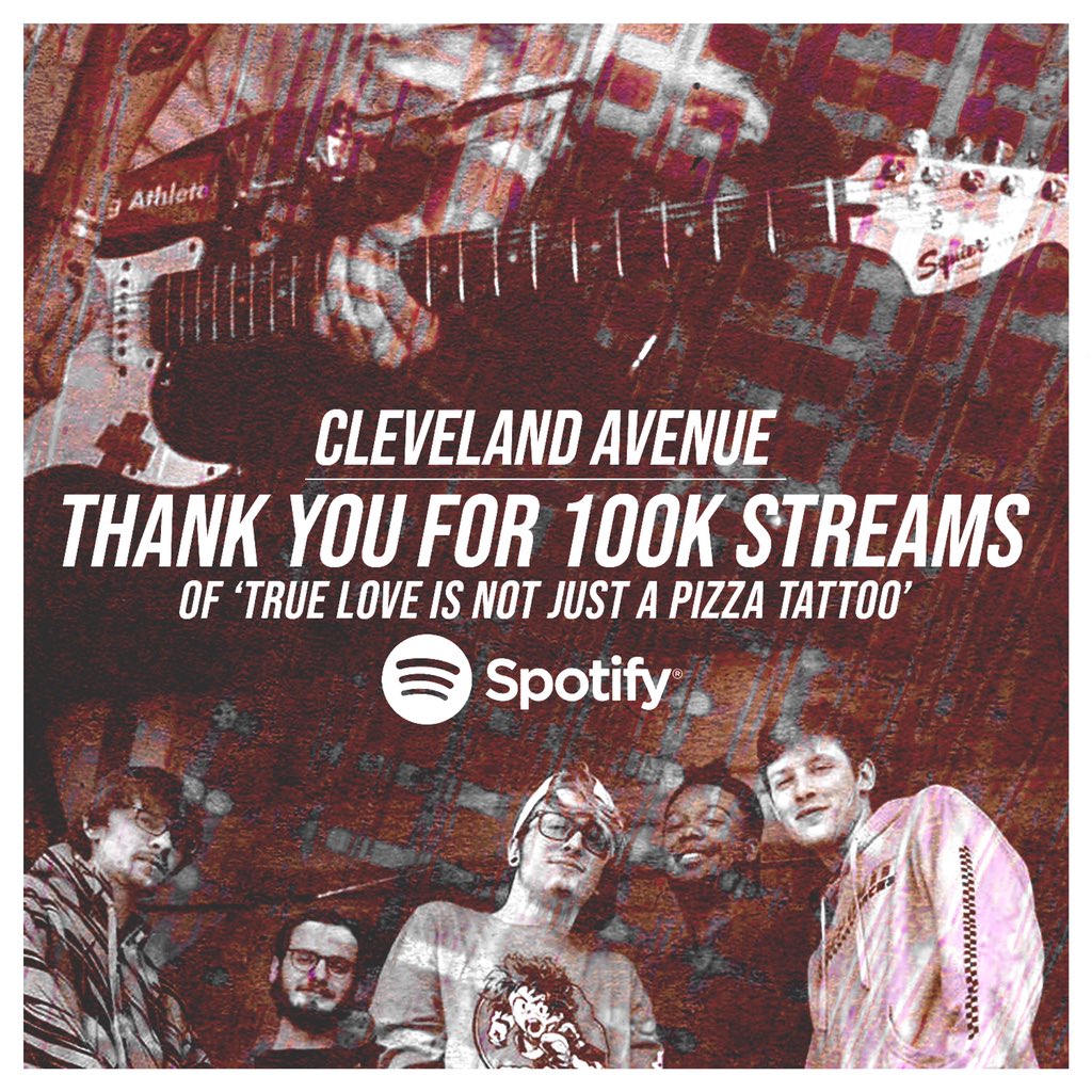 Our Ep “True Love is Not Just a Pizza Tattoo” came out 6 months ago. We did not expect the love and awesome feedback everyone has given us for it let alone our first track to surpass 100,000 streams 

So keep listening but for now all we want just want to say is Thank You 🙏
