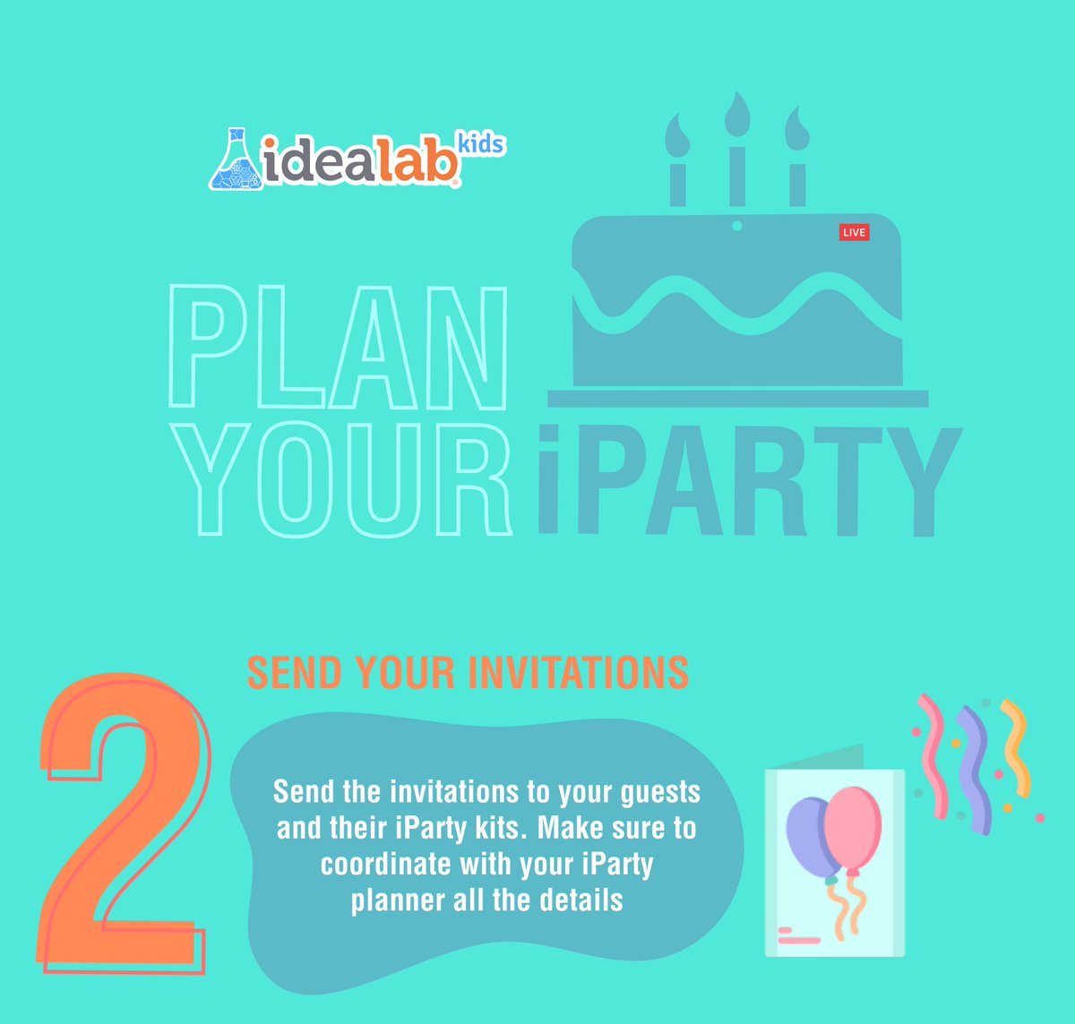 Idealab_Calgary's tweet photo. Plan the perfect Birthday iParty with us in only 3 steps! Celebrate like never before from Home! Exciting right? Book you Birthday Experience Now!
#IDEALabKids #STEAM #RockYourGreyMatter #iParties https://t.co/Je4MuqnDJc