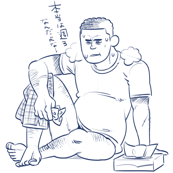 フォロワーの一部のみなさんに向けたサービスショットを息抜きにちょっと落書きしてたんですが、描いてる内に全く息抜きになっていない事に気が付いてしまいました。普通に仕事をします…。 