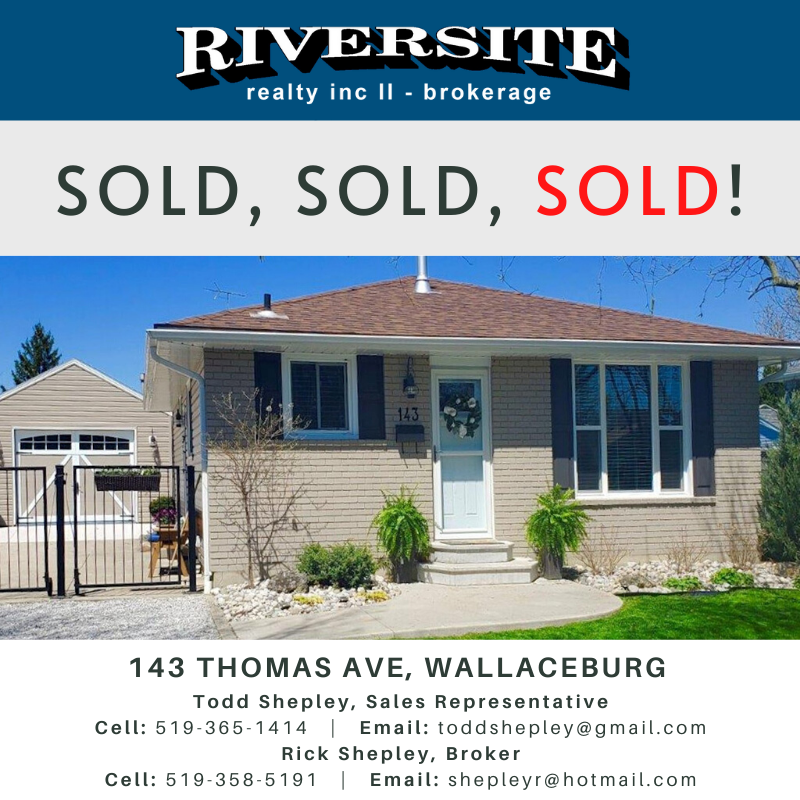 RiversiteRealty's tweet photo. SOLD! SOLD! SOLD!
🏠 143 Thomas Ave, Wallaceburg
#Wallaceburg #ckont #RealEstate #GetSoldWithUs #Sold https://t.co/JC69d8Glta
