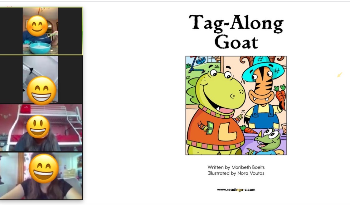 Virtual guided reading and snacks! 📖🥣💗