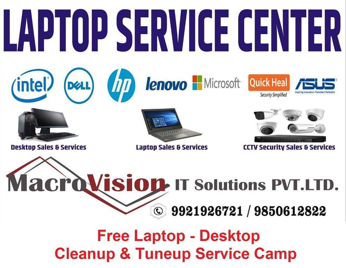 MacrovisionL's tweet image. Due to Corona lockdown effect we are providing Free service camp for Laptop-Desktop Check-up,Tune-up &amp;amp; Clean-up