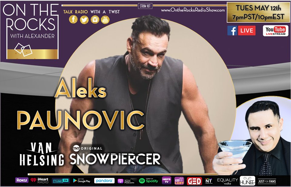 OntheRocksOnAir's tweet photo. Tues May 12th 7pmPST/10pmEST #ontherocks LIVE w @SYFYVanHelsing & @SnowpiercerTV #actor @alekspaun #YouTubeLive https://t.co/Ui3hTT28lX #fblive @OntheRocksOnAir @GEDmagazine @NowTrendingApp #truthorshot #fanqanda #bromance #QuarantineAndChill #podcast https://t.co/LHefy288Va