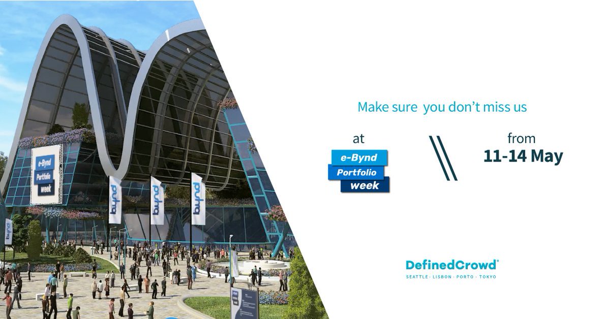 Definedai's tweet photo. This week, we’re at the e-Bynd Virtual Fair. Visit our #digital booth and take part in exclusive #webinars on a range of fascinating topics. Check it out here 👉 https://t.co/Bvu7jEXYi9

#Bynd #VirtualFair #DefinedCrowd https://t.co/y1asj6GCQQ