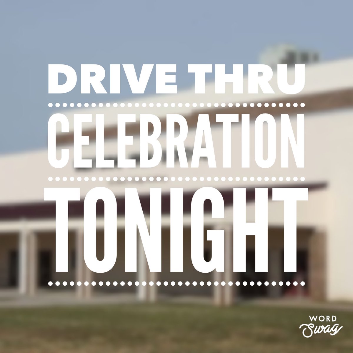 Don’t forget the Drive Thru Celebration tonight at Westside from 8:20-8:40! We hope to see the entire Class of 2020 as we look to celebrate your accomplishments! Free giveaways while supplies last!