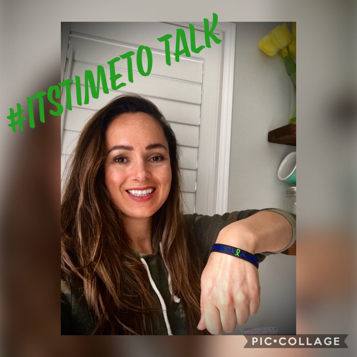 CopperInThe6ix's tweet photo. Wearing my #TALK bracelet in support of #MentalHealthAwareness.  Thank you @TorontoBTB for everything you do for us as members and our families 💙💚!  #ItsTimeToTalk #TBTB @TPS_CPEU @CopSmithTPS @TPSRydzik @TPSUrkosky @ShepDogTPS @TPSOfficerD @TPSOfficerB https://t.co/2xa06MwVpX