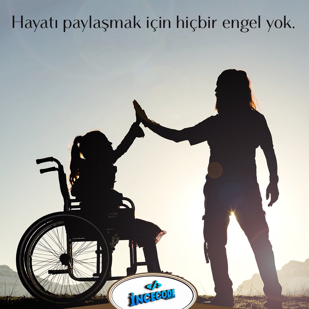incecode's tweet photo. Hayatı paylaşmak için engel yok!
#engellerikaldır https://t.co/9881pHljjH