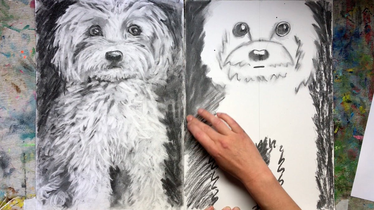 We've added some new projects to ArtShed Takeaway! - mailchi.mp/dd26485d5d76/a… #artclasses #onlinearttutorials #puppy #charcoal #drawing #painting #watercolour