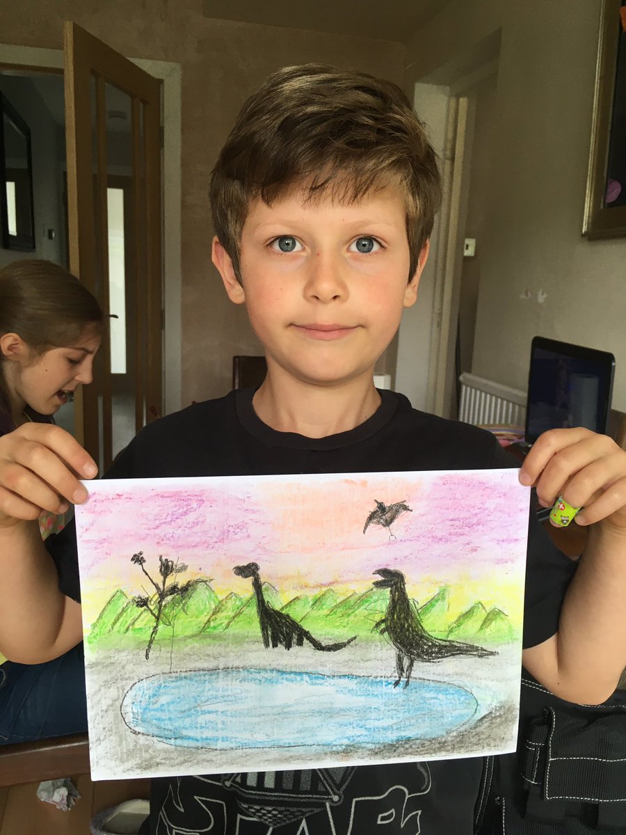 Thank you AGAIN to <a href="/thepaintrep/">thepaintrepublic</a> here are Darcy &amp; Olivers creations today #paintathome #artlessonathome #homeschool #artmatters #creativity #artheals #Wellbeing #arttherapy #playmore #paintmore #createmore #relaxmore #lockdownlife