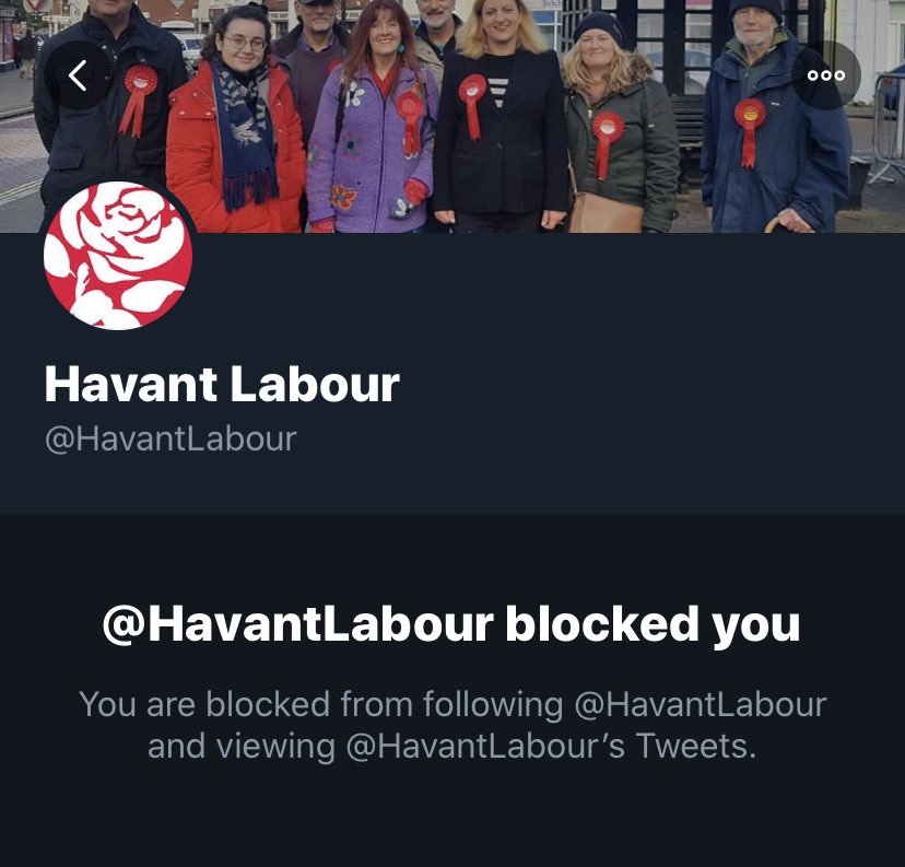 NoFixedLink's tweet photo. @HavantLabour But you block people for being critical of you. You have no shame - Not the Party we expect @Keir_Starmer https://t.co/7JFBNlAqby