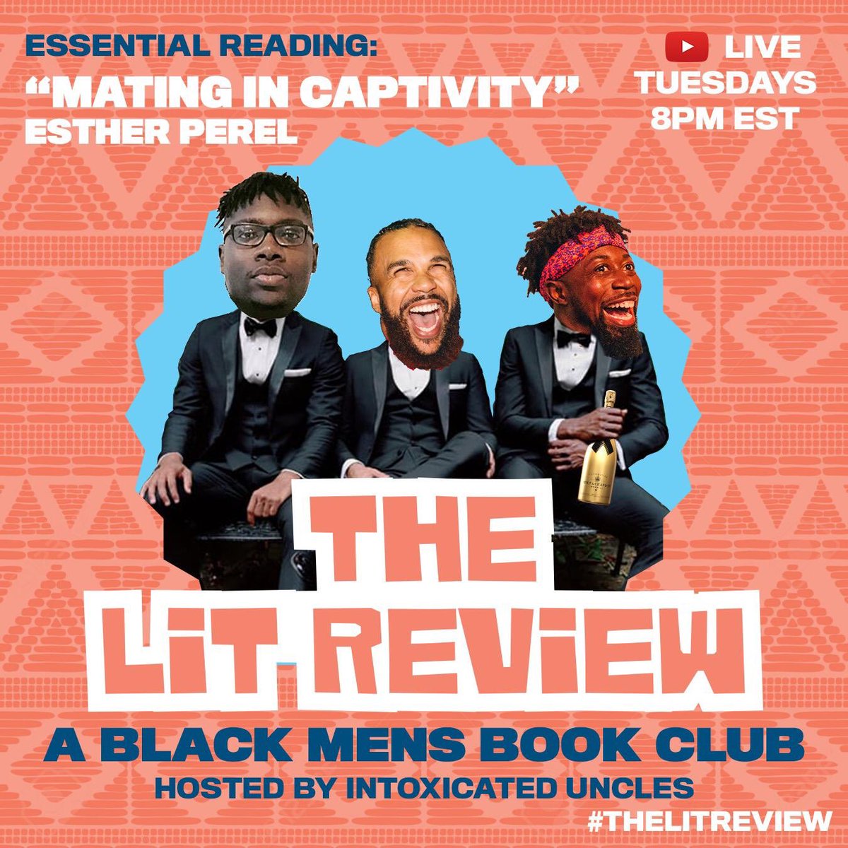 Fam, we’re back this Tuesday at 8pm EST with another episode of @LitReviewLive, with my Bredren @YusufYuie @Jidenna. This week we’re chopping it up over “Mating In Captivity” by Esther Perel. Pull up! #TheLitReview #LitReviewLive