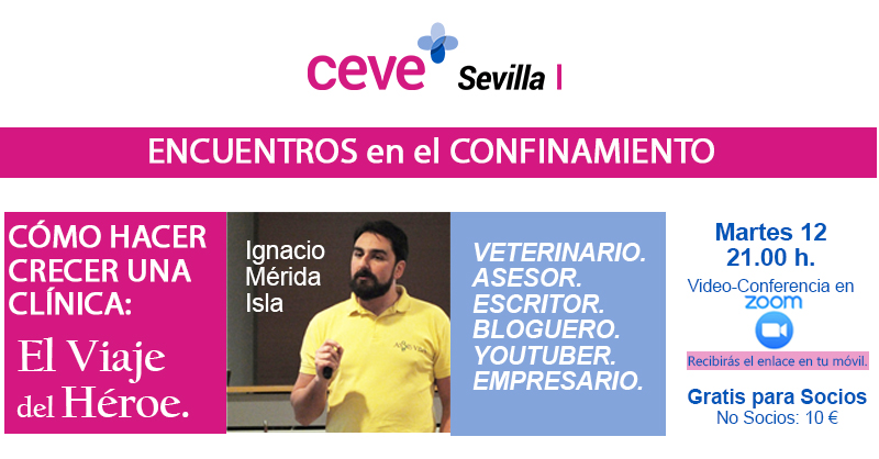 aevecs's tweet photo. "Cómo hacer crecer una Clínica: El viaje del Héroe". Tenemos la fortuna de contar con Nacho Mérida Islas , @Nacho_Assis conferenciante internacional con amplia experiencia y autor de "Diario de un Veterinario Gestor". https://t.co/arnzE2ZCr0