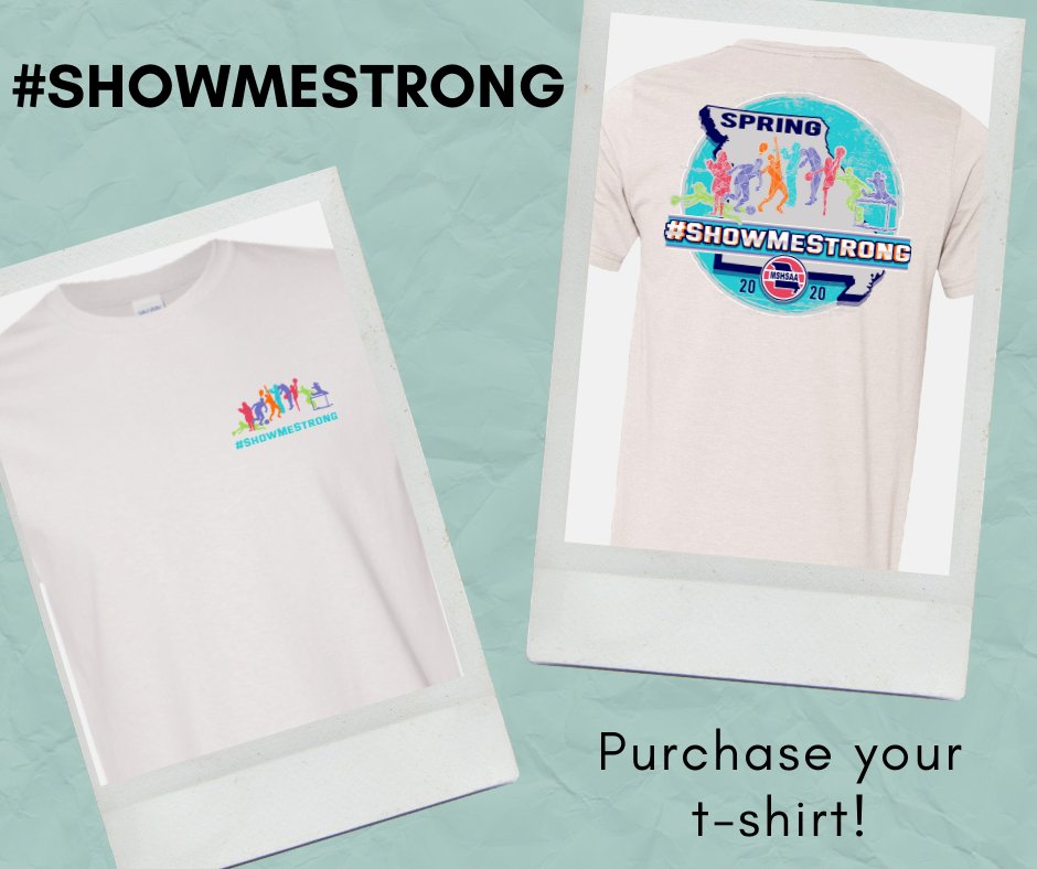 MSHSAAOrg's tweet photo. We know this Spring season has changed dramatically for all of us but we still wanted to remember and recognize our spring sports and activities. With each t-shirt purchase, $2 will go back to the school of your choice!

You may purchase your shirts here: https://t.co/C7H42bgsO5 https://t.co/BlsG7M4ilM