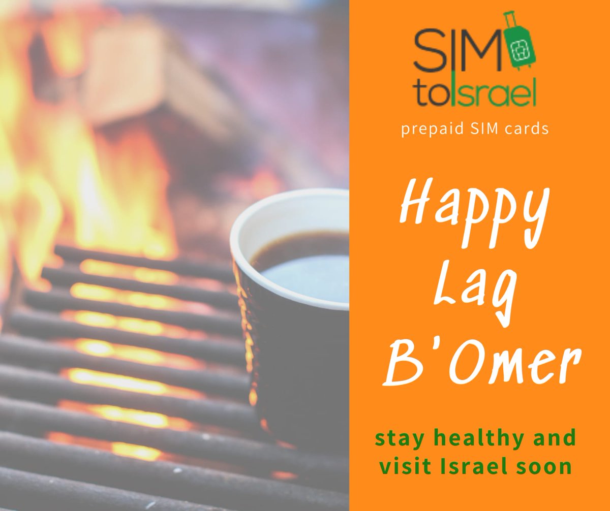 simtoisrael's tweet photo. SIMtoIsrael wish you Happy #LagBaomer and relaxing vacation soon in sunny ☀ #Israel
We are here at your service for great deals for Israeli SIM cards
#StayConnected📱 with your friends and family😊

https://t.co/1Yj15Ln96F

#snapir #israelisimcard #SimToIsrael #PrepaidSimCards https://t.co/Zx0CbavdHD
