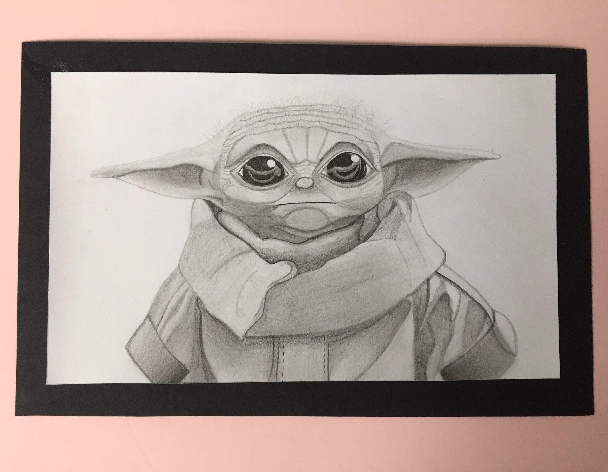 Stereo Arts Auf Twitter Baby Yoda Drawing I Did A While Back As A Birthday Gift I M Available For Commissions So Drop Me A Message If Interested