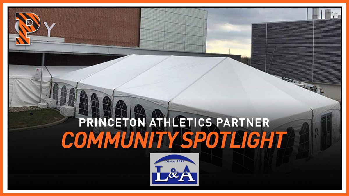 PUTIGERS's tweet photo. Proud of our Partners!

Our long-time colleagues at L&amp;A Tents are doing their part and working with local health services!

We thank them for their support of not only Princeton Athletics but of those who are a part of our extended family! https://t.co/t9BJRSexIH