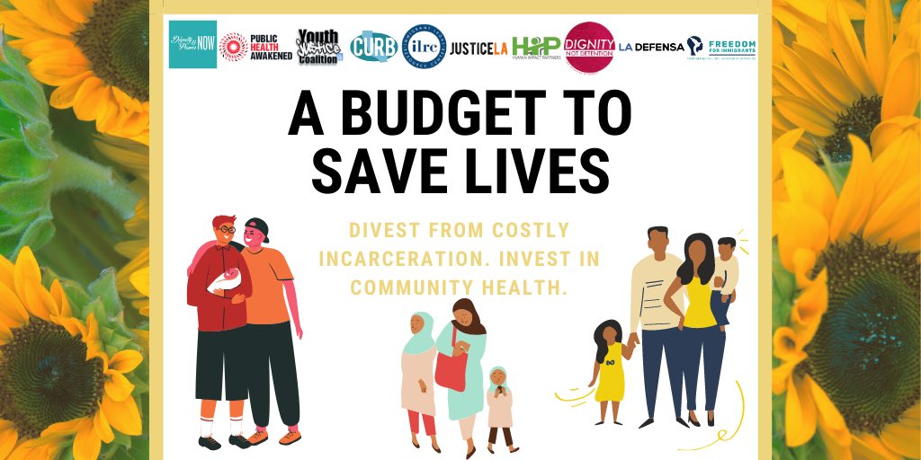 JusticeLANow's tweet photo. . @HollyJMitchell @PhilTing , we need a #DecarcerationBudget from CA Assembly Budget Subc’mttee on #COVID19! A #Budget2SaveLives divests from county jails, state prisons, youth detention, &amp; immigration detention, &amp; invests in #AlternativesToIncarceration &amp;  #DignityNotDetention ! https://t.co/XOdm0UieOj