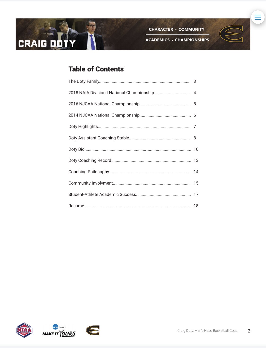 Craig Doty On Twitter Advice For Young Coaches 26 Update Your Resume Every Year If You Re Job Seeking Amp Every Five Years Even If You Re Not Looking Create A Customized Portfolio For