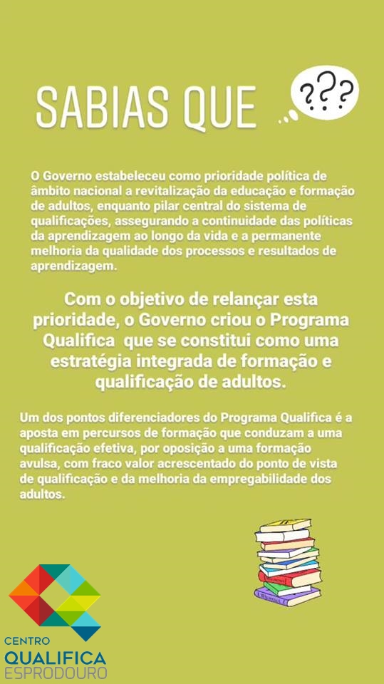 CEsprodouro's tweet photo. "Sabias que?" #ensino #qualifcação #formaçãoprofissional #qualifica #qualificaçãoprofissional https://t.co/QdxJW2xdy3