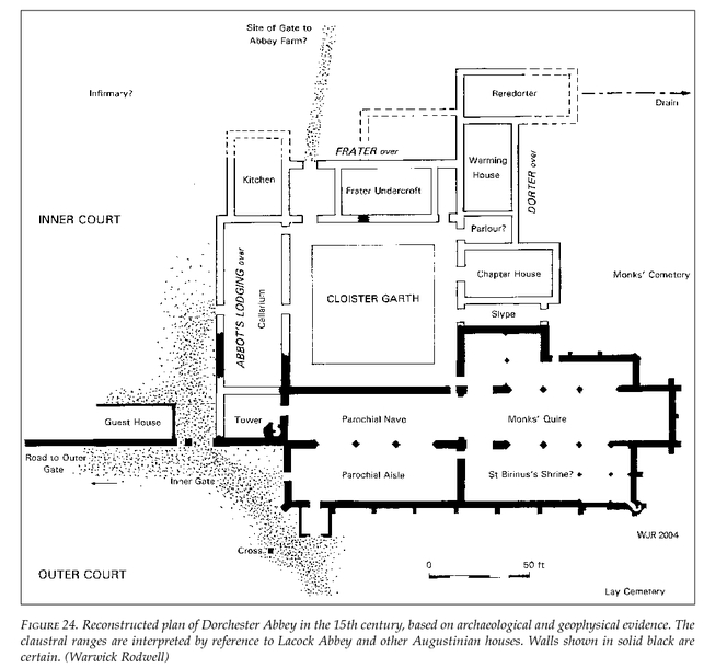 It is easy to forget Dorchester Abbey's status as an Augustinian house (albeit only worth £219 and surpressed 1536), as nearly all traces of the monastic precinct were wiped out by the beginning of the 19thcHowever a bit of geophys and a lot of extrapolation works wonders, eh?