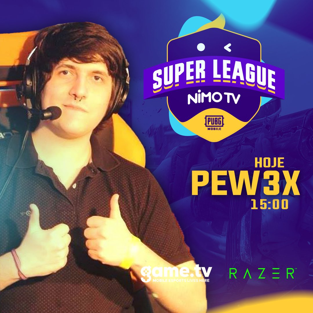 Pew3X's tweet photo. Ae gente! Hoje vou narrar a SUPER LEAGUE na @NimoTV_Brasil!
Md4 nervoso começando às 15h00 (horário de Brasília)
Segue o link: https://t.co/YlMmaoePM5 https://t.co/6XaV0yQxIs