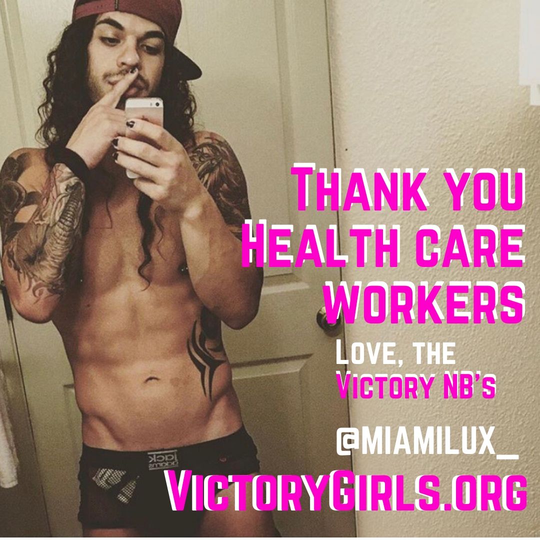 VictoryGirlsOrg's tweet photo. Thank you #healthcareworkers. Your work has done so much to keep us safe and healthy. We love you 🙏❤️ Love, @miamilux_ (https://t.co/6wrWJASw4t) and all of us at https://t.co/58rRTgnCEn #healthcareheroes #victorygirls https://t.co/obgYKM9asp