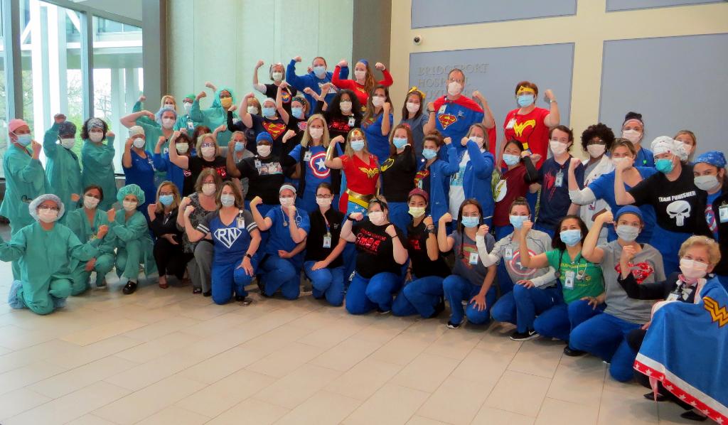 BPTHOSP's tweet photo. “You are tremendous for the impact you make every day, for the influence you have on our communities and for the impression you make in the lives of our patients and their families" @MKosturkoRN, Bridgeport Hospital’s CNO. #NursesWeek https://t.co/lp1bJR5KKa