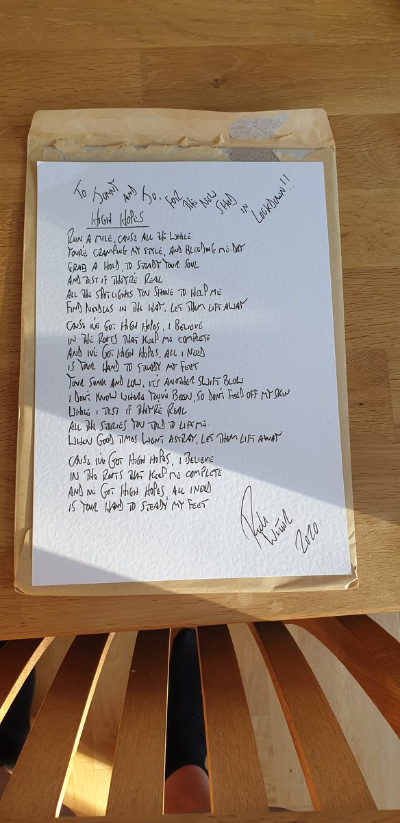 Cheers <a href="/Ricktw1tter/">Rick Witter</a> just need to get it framed and up in the shed now #highhopes 😁