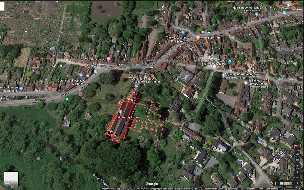 It is easy to forget Dorchester Abbey's status as an Augustinian house (albeit only worth £219 and surpressed 1536), as nearly all traces of the monastic precinct were wiped out by the beginning of the 19thcHowever a bit of geophys and a lot of extrapolation works wonders, eh?