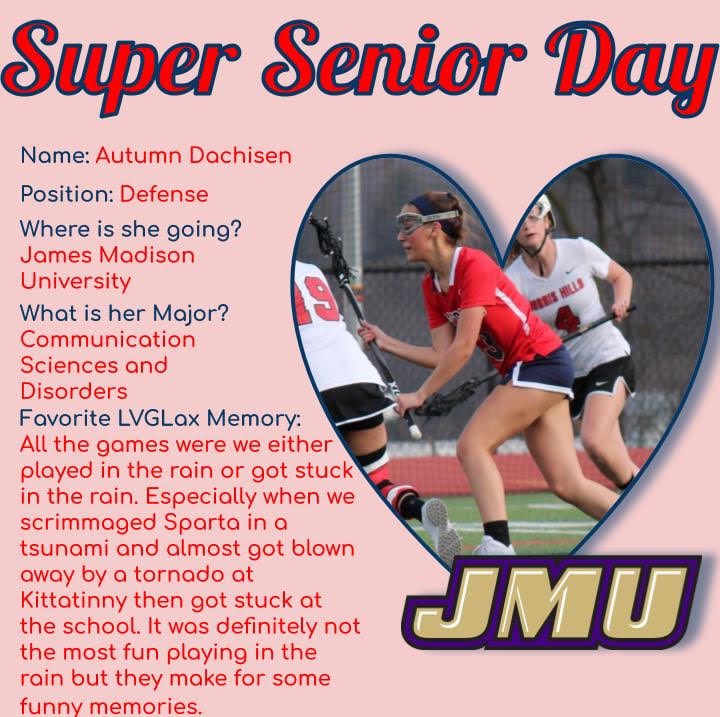 LVGLAX1's tweet photo. Head to our Instagram for our first Senior Spotlight! Today we are featuring Autumn! #lvglax #lvglaxseniors https://t.co/0MUccL7JMk