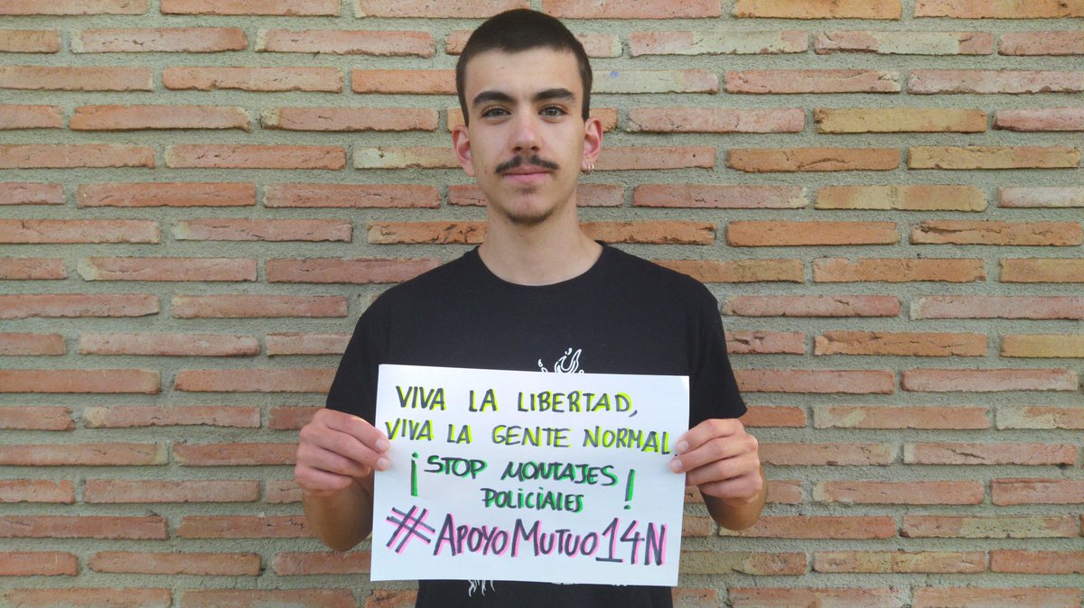 Viva la libertad, viva la gente normal.
¡Stop montajes policiales! #ApoyoMutuo14N