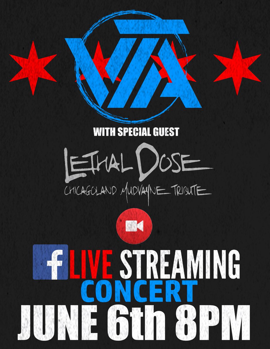 VTAofficial's tweet photo. Round 2...FIGHT!
💥🕹💥🕹💥
Joining us this time is our brothers Lethal Dose Chicagoland Mudvayne Tribute!

June 6th 8PM 

EVENT LINK⬇️⬇️
https://t.co/9xBepagBBS

#VentToAtmosphere #VTA #LethalDose #Mudvayne #TributeBand #ChicagoMetal #LocalScene #Facebook #LiveStream #Concert https://t.co/yioMhuPK6G