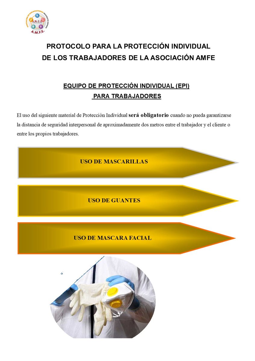 amfelucena's tweet photo. Protocolos de protección para la atención en el centro de la asociación @amfelucena https://t.co/NflMPxEdgC