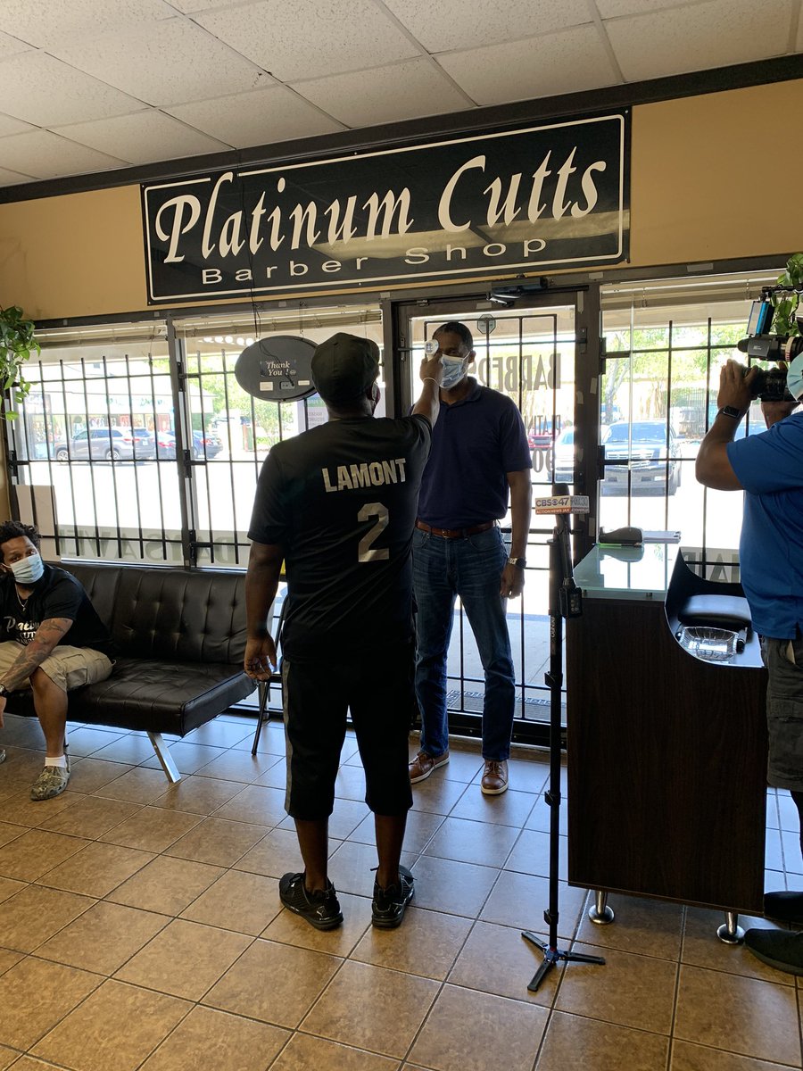 CourtneyCWBZ's tweet photo. Hair salons 💇🏾‍♀️, nail salons 💅🏽 &amp; barbershops 💈 in phase-one, Florida counties are allowed to open their doors to customers today. #NEXT on FOX30 @ActionNewsJax at 4, I went into a local shop to see what they’re doing to keep customers safe... https://t.co/aMYfPKw9j9
