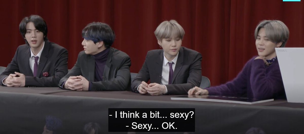 Then let's bring in all the recent OT7 V Lives where Jikook was looking quite comfy together. And we can't forget JK's "sexy" comment.