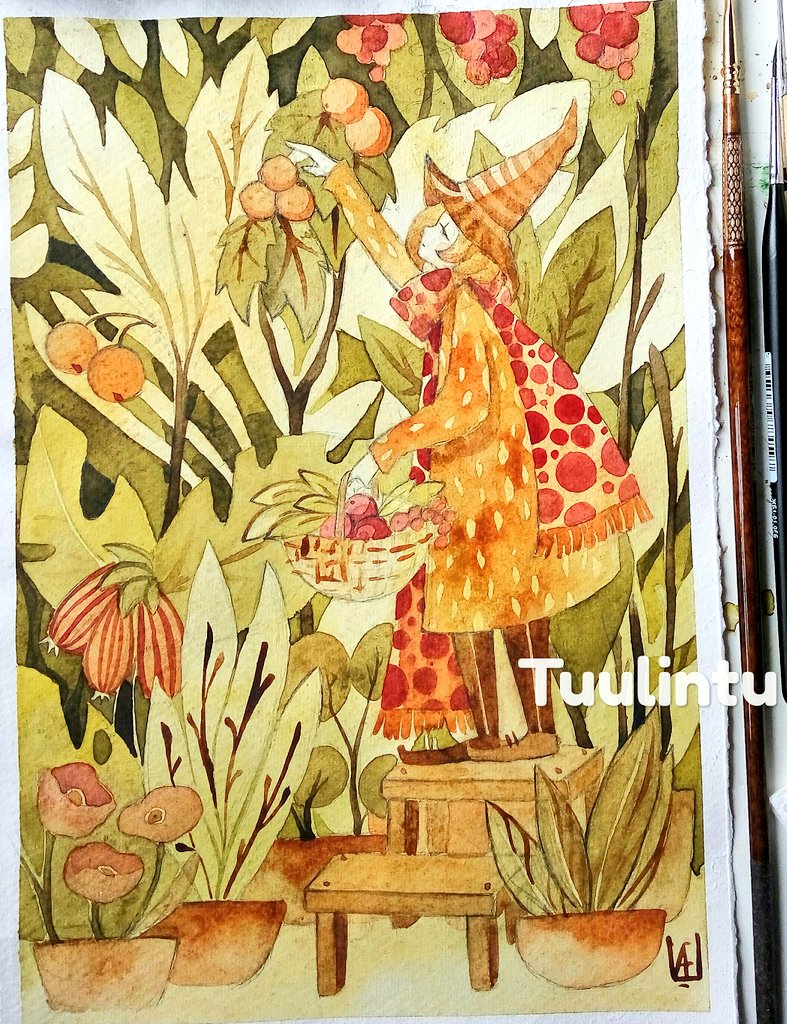 tuulintu's tweet photo. @carlosbehrens 🎨I'm Tuulintu, a #watercolor / #mixedmedia artist. I draw fantasy illustrations. 📯Artbook coming soon! 🎨🔖

Links:
Etsy: https://t.co/vT82ZSUzlD
S6: https://t.co/OCcCKrND19
IG: https://t.co/WMJLTBQZtV
Ko-fi: https://t.co/XODeNLryOD https://t.co/Gvq3L1fhUr