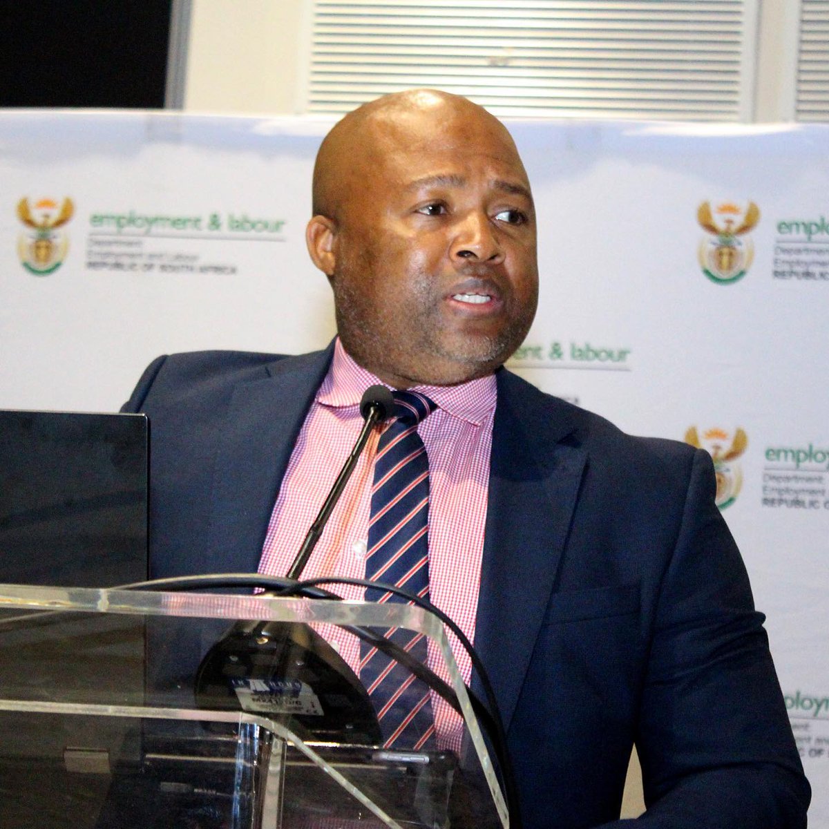 deptoflabour's tweet photo. #COVID19 Tune into Unfiltered Live TV Show on @SABC3  from 20h30 and 21h30 today and catch the Director General of the Department of Employment and Labour Thobile Lamati. https://t.co/Ez3G5c4dms