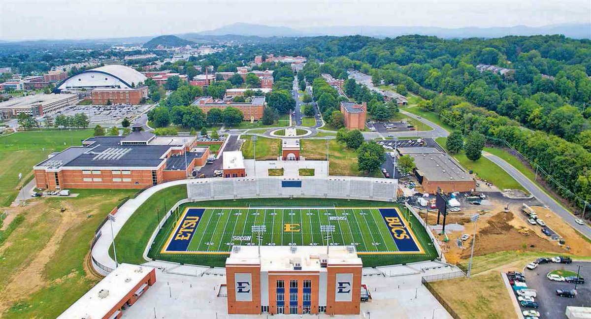 East Tennessee State University Campus at a glance! Don't know how good it is until you get here. #BucPride