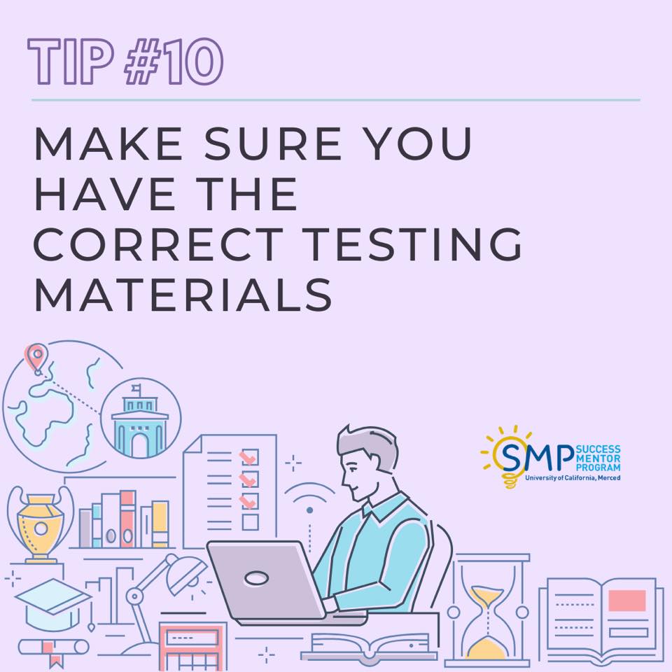 UCMSMP's tweet image. Remember y'all make sure you have everything you need before your next exam ❤️