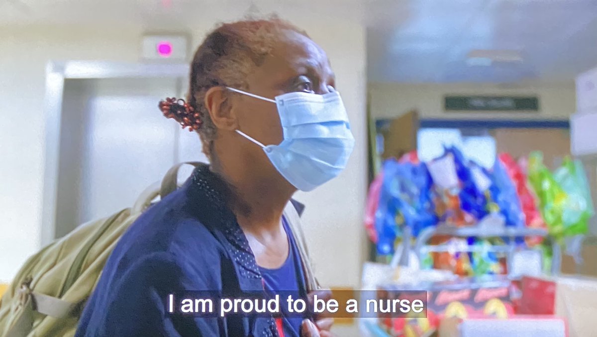 doctorhelgi's tweet photo. Heartwarming moment in this evening’s #hospital programme as one of their own staff walks out after being severely ill with COVID-19. #proud https://t.co/I8bxlkuRLb