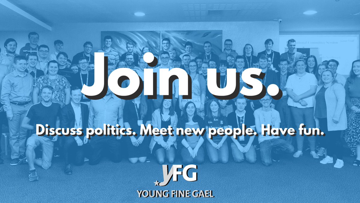 FingalYFG's tweet photo. Are you aged between 15-35? 

Do you want to discuss politics, meet new people and have fun?

Join @yfg at https://t.co/ws21aj8k2m. To join our branch, simply select ‘Dublin Fingal’ as your constituency. https://t.co/BUpm1L9mRQ