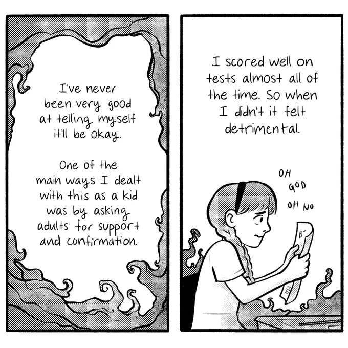 ? tests ? - an autobio comic about crying over bad grades 