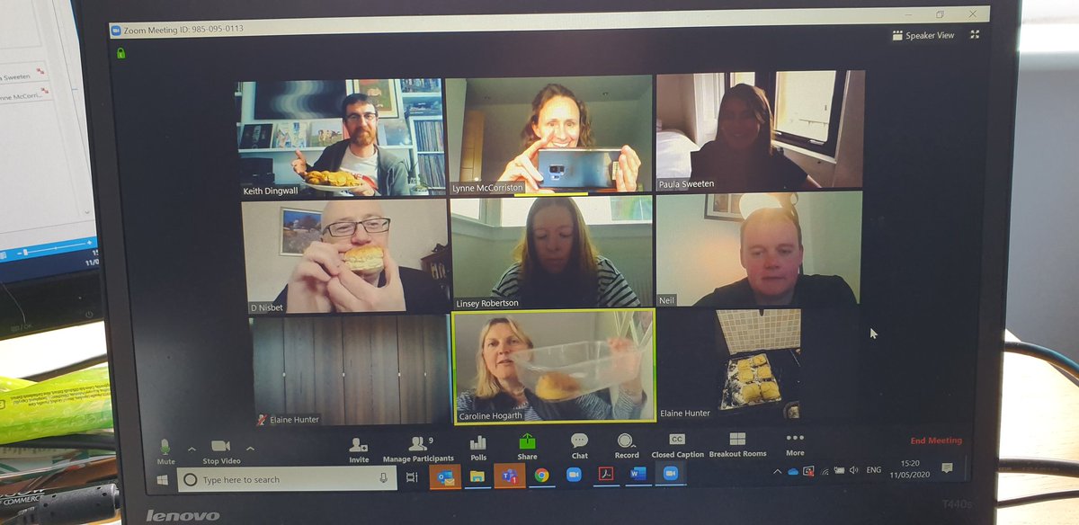 LynneMCoSE's tweet photo. Lovely wee scone-off with the team today! Even had some real time baking from @ERMFHunter whose square scones were voted most innovative!! 🏅 #treacle #devon #cheese #square #shopbought 😂 https://t.co/MknK7wQuF8