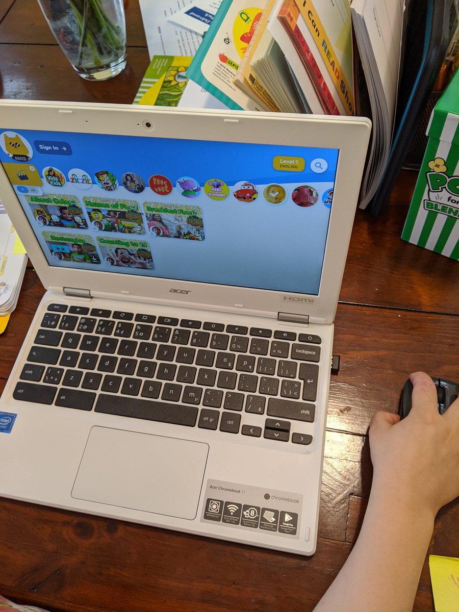 mrskwokclass's tweet photo. For all my #TDSB teacher friends and families: I added #Rivet reading app to my son's #TDSB student account in #GooglePlay on his #Chromebook. It is useful for English reading development, but more languages are coming soon. #COVID19 #RomoteLearning #teachermom https://t.co/jQyXmoN1wD