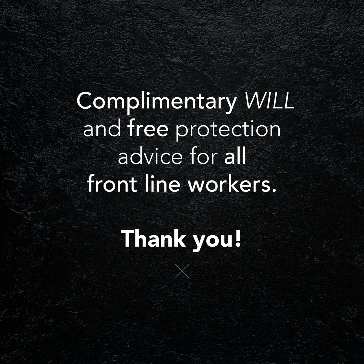 They say you can't put a price on peace of mind, here at Gamplan Financial we are ensuring you don't have to.

To support all of our amazing NHS staff and key workers we are offering a COMPLIMENTARY WILL as well as a fully advised, no strings attached protection review.